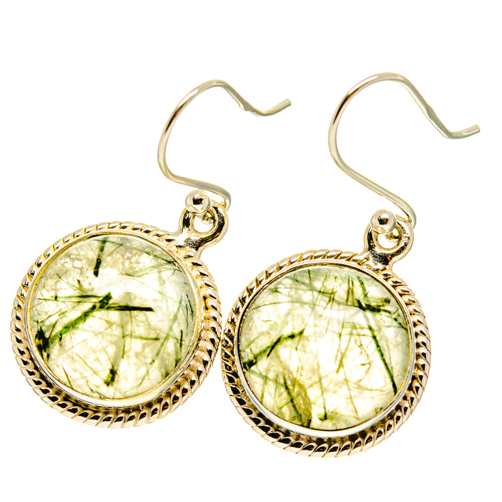 Tourmalinated Quartz Earrings handcrafted by Anasilvercos - EARR417052