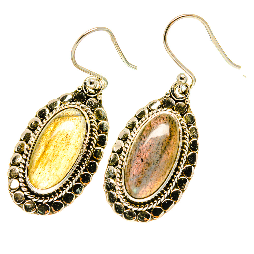 Labradorite Earrings handcrafted by Anasilvercos - EARR417056