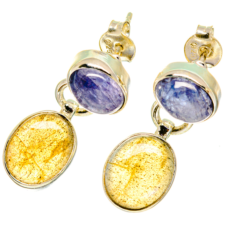 Labradorite Earrings handcrafted by Anasilvercos - EARR417058