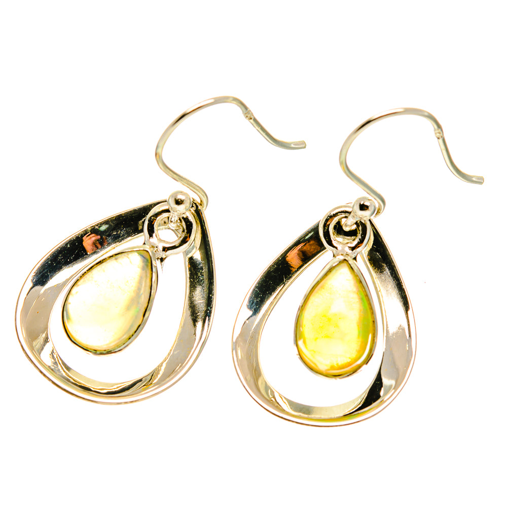 Ethiopian Opal Earrings handcrafted by Anasilvercos - EARR417059
