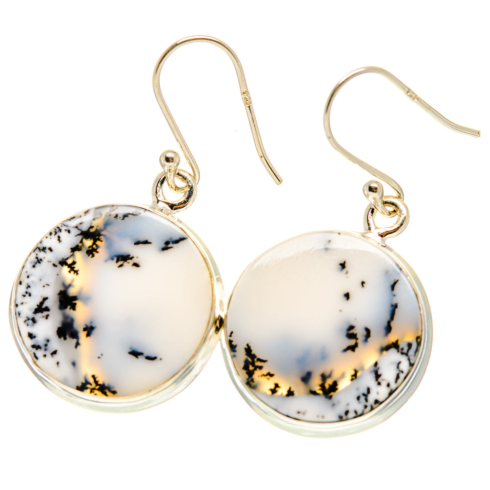 Dendritic Opal Earrings handcrafted by Anasilvercos - EARR417063