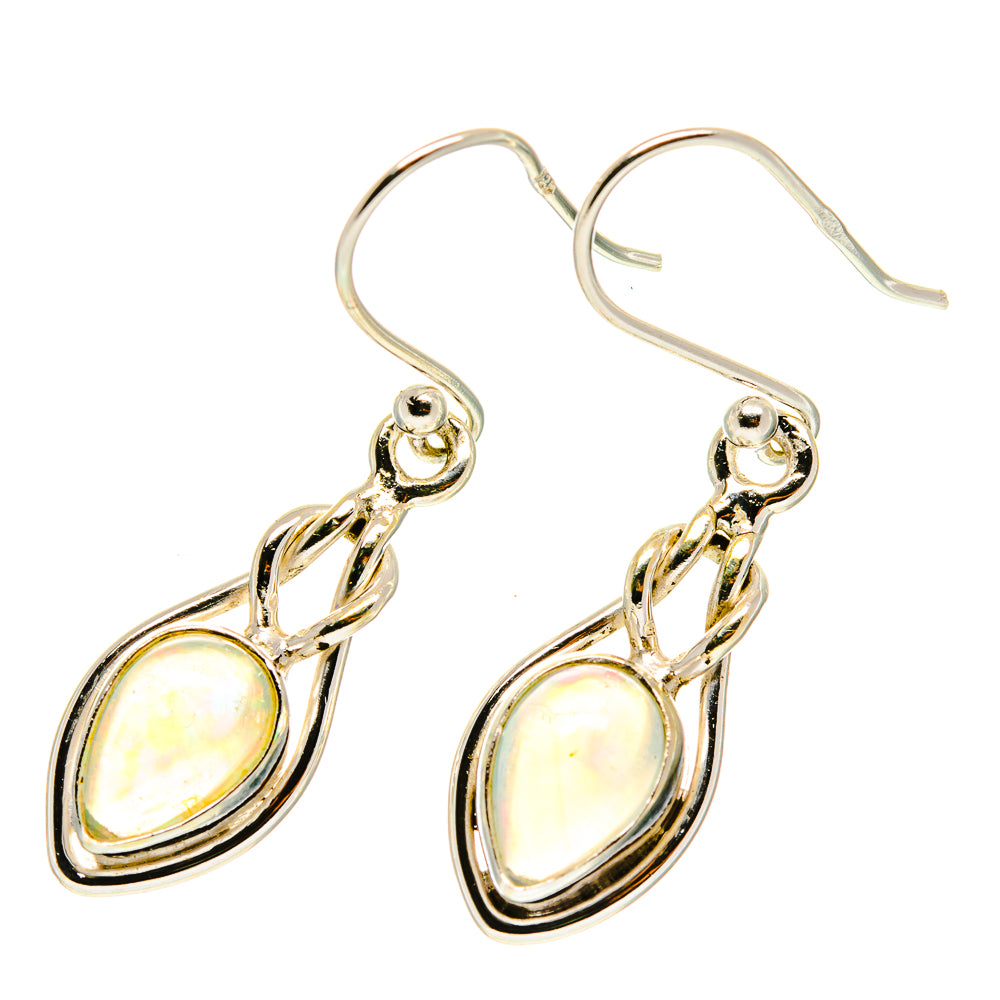 Ethiopian Opal Earrings handcrafted by Anasilvercos - EARR417074