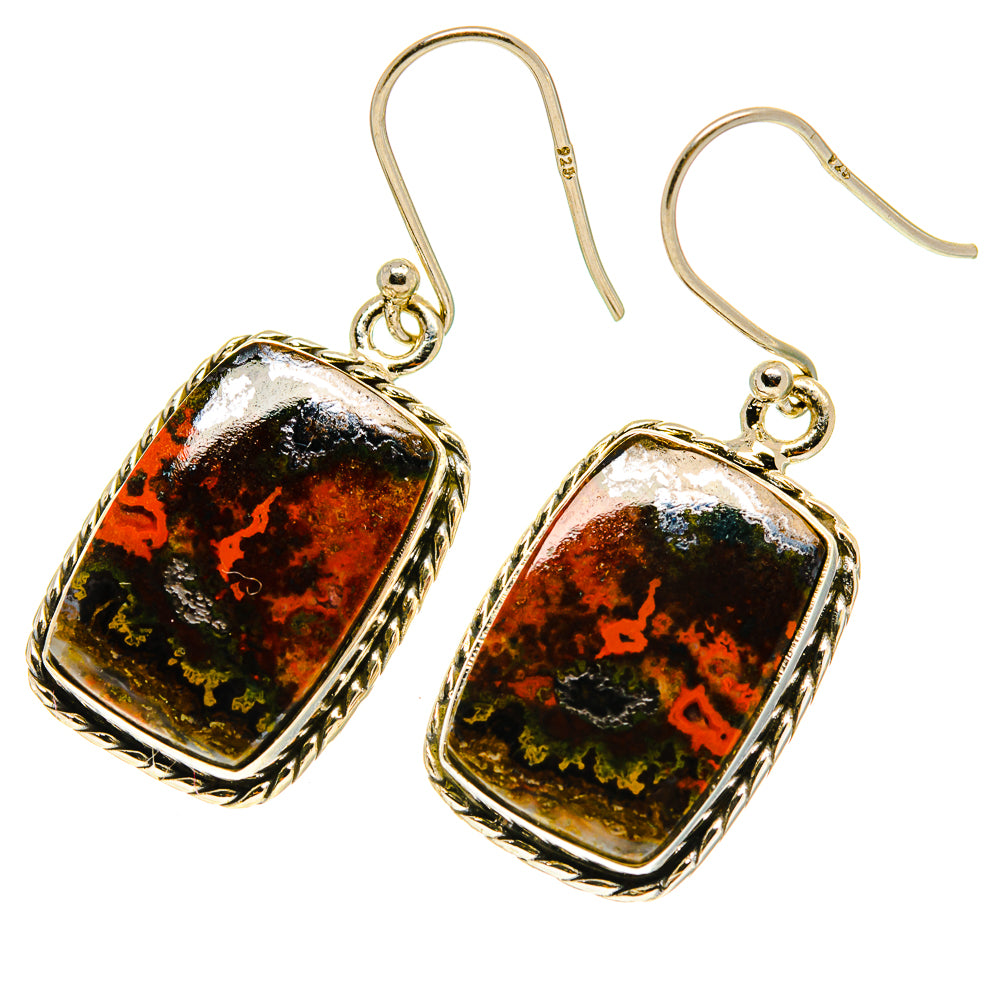 Moroccan Agate Earrings handcrafted by Anasilvercos - EARR417082