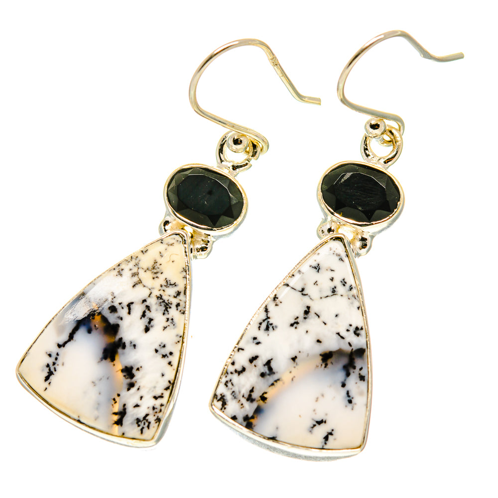 Dendritic Opal Earrings handcrafted by Anasilvercos - EARR417093