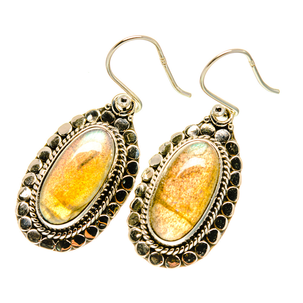 Labradorite Earrings handcrafted by Anasilvercos - EARR417094