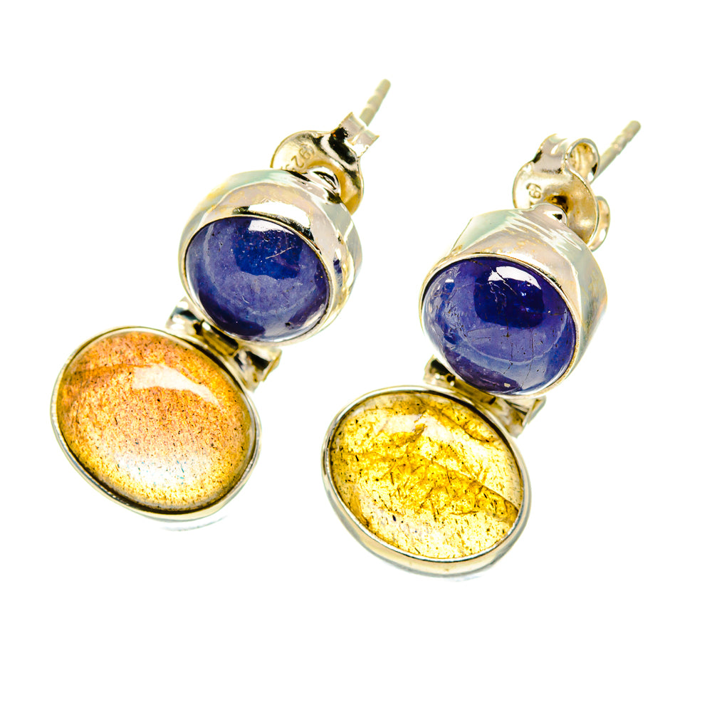 Labradorite Earrings handcrafted by Anasilvercos - EARR417098