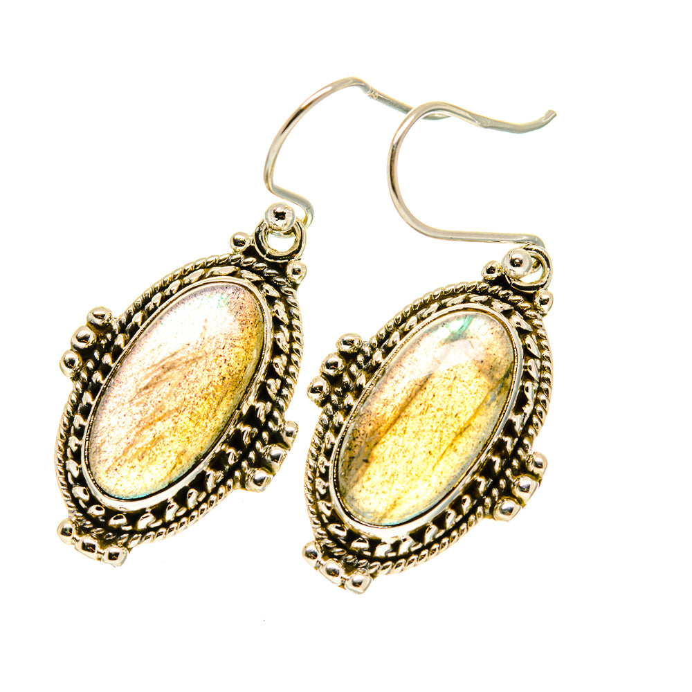 Labradorite Earrings handcrafted by Anasilvercos - EARR417102