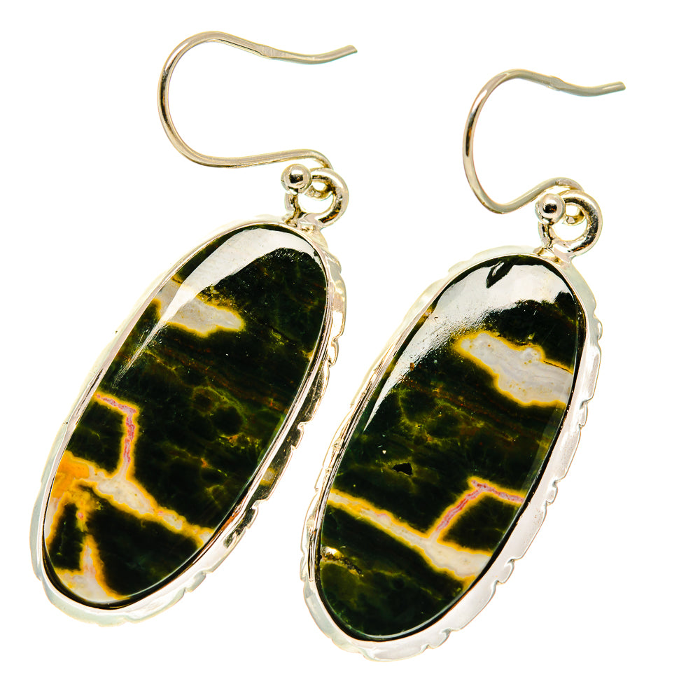 Ocean Jasper Earrings handcrafted by Anasilvercos - EARR417118