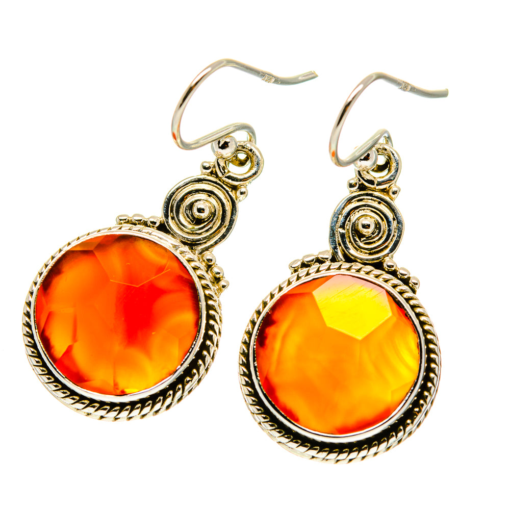 Carnelian Earrings handcrafted by Anasilvercos - EARR417119