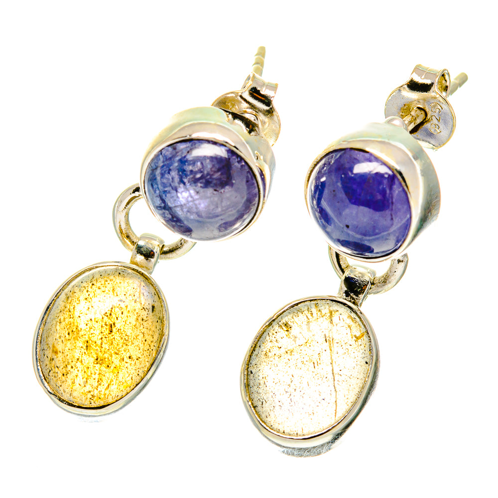 Labradorite Earrings handcrafted by Anasilvercos - EARR417126