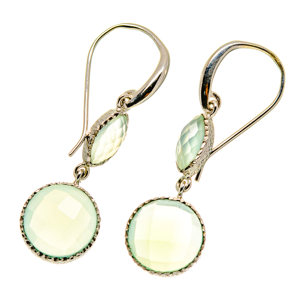 Prehnite Earrings handcrafted by Anasilvercos - EARR417127