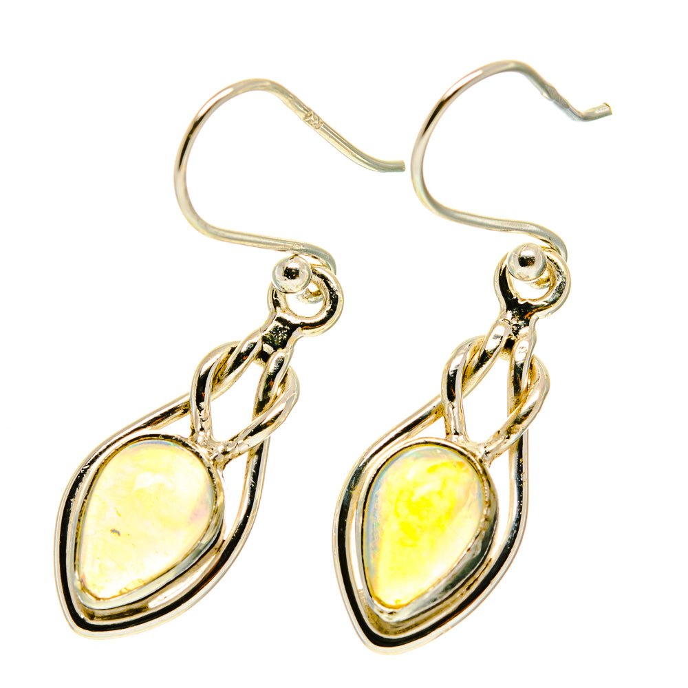 Ethiopian Opal Earrings handcrafted by Anasilvercos - EARR417157
