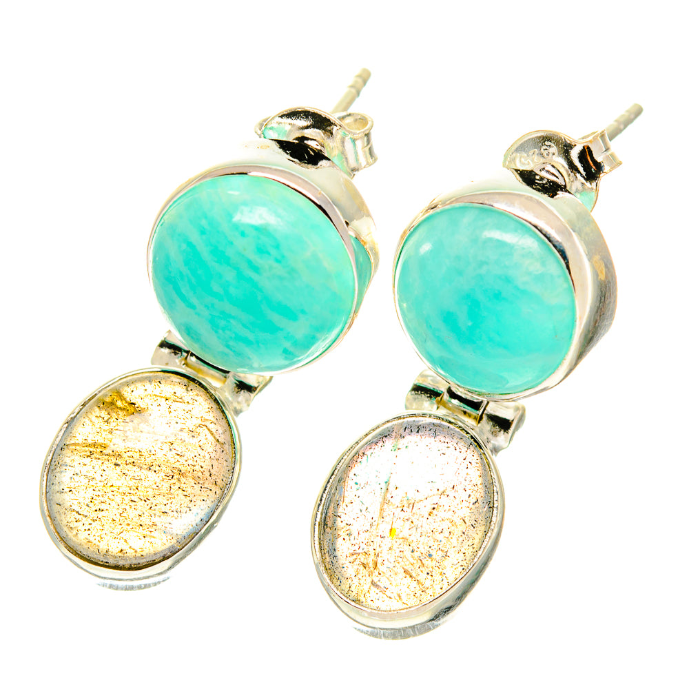Labradorite Earrings handcrafted by Anasilvercos - EARR417169