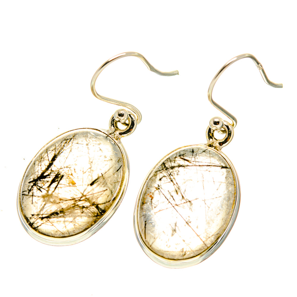 Tourmalinated Quartz Earrings handcrafted by Anasilvercos - EARR417175