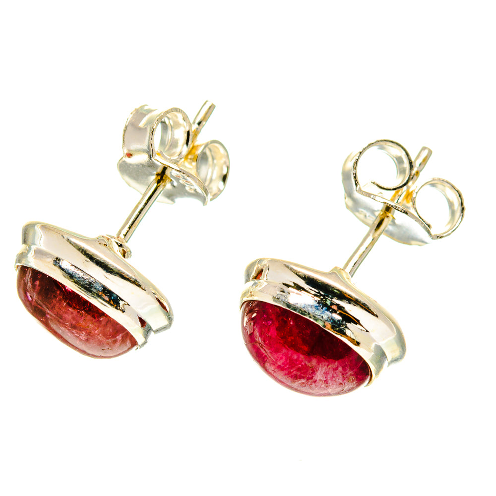 Pink Tourmaline Earrings handcrafted by Anasilvercos - EARR417178