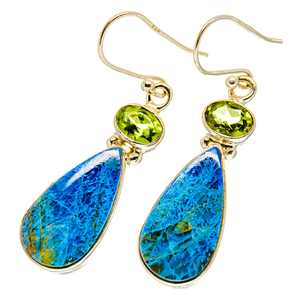 Shattuckite Earrings handcrafted by Anasilvercos - EARR417180