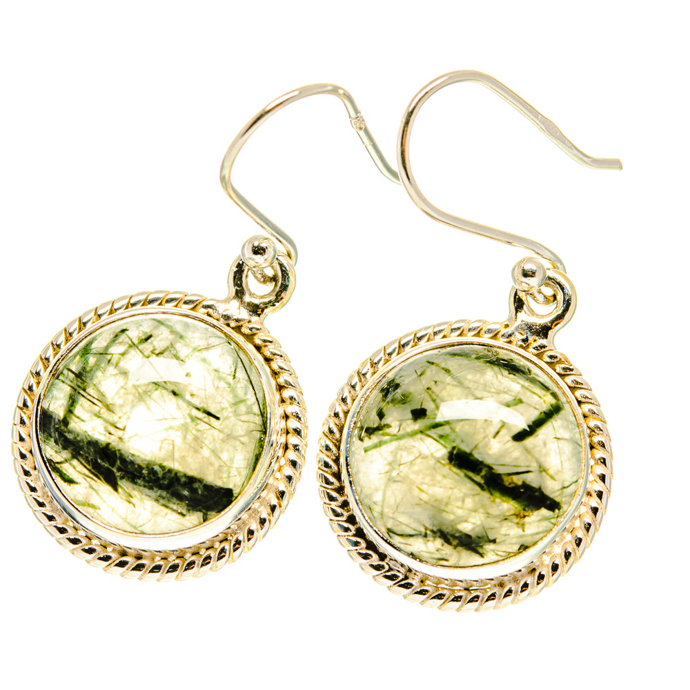Tourmalinated Quartz Earrings handcrafted by Anasilvercos - EARR417181