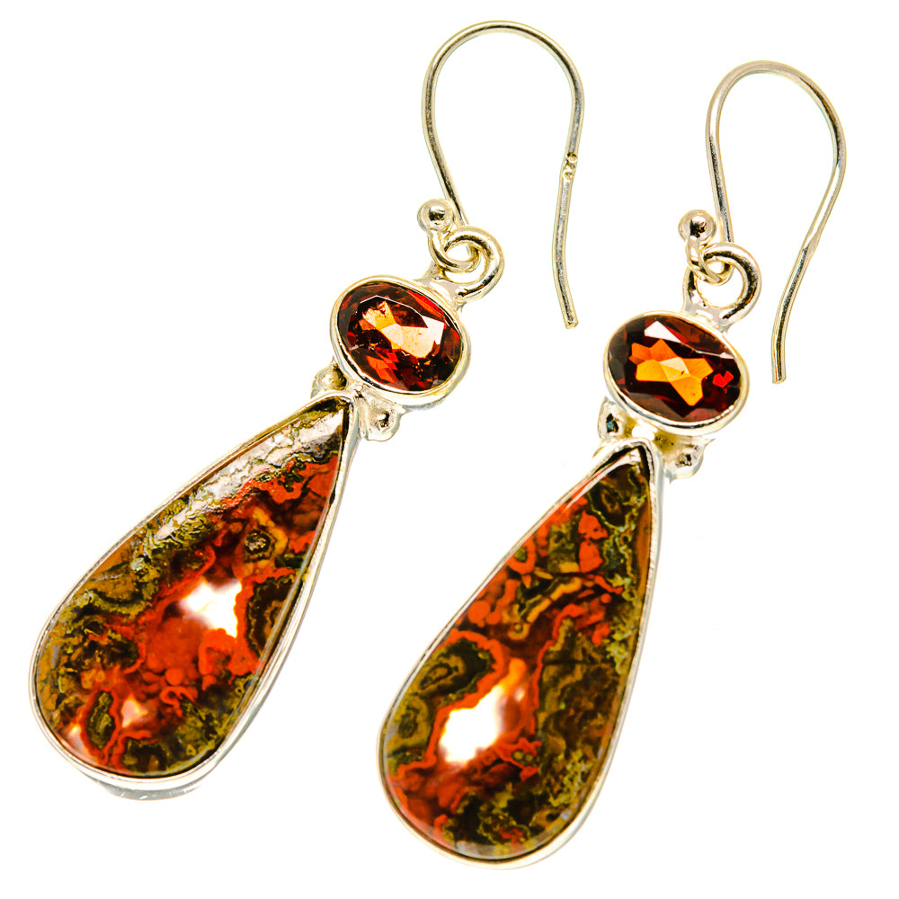 Moroccan Agate Earrings handcrafted by Anasilvercos - EARR417191