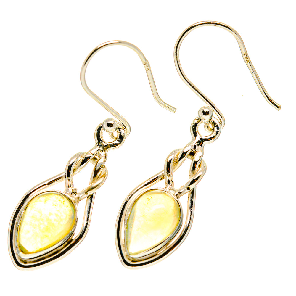 Ethiopian Opal Earrings handcrafted by Anasilvercos - EARR417196