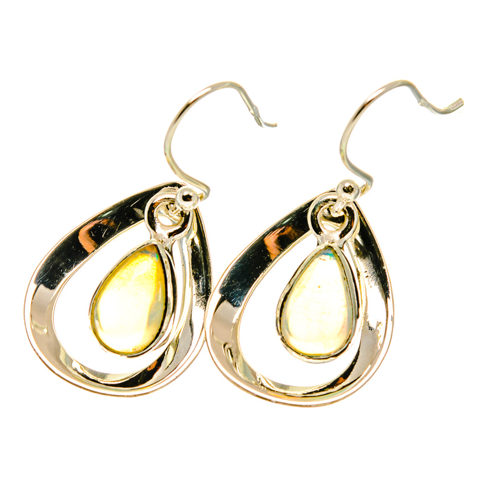 Ethiopian Opal Earrings handcrafted by Anasilvercos - EARR417209