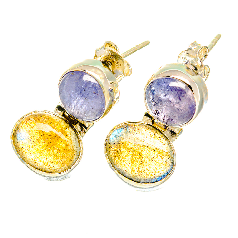 Labradorite Earrings handcrafted by Anasilvercos - EARR417227