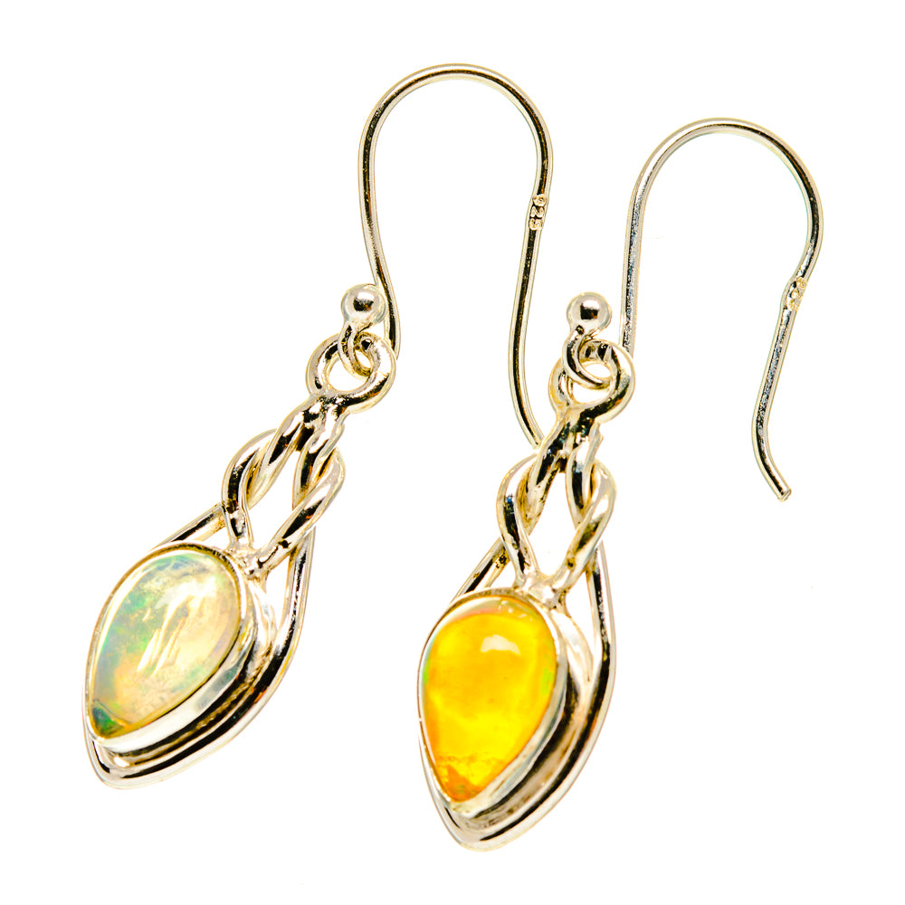 Ethiopian Opal Earrings handcrafted by Anasilvercos - EARR417228