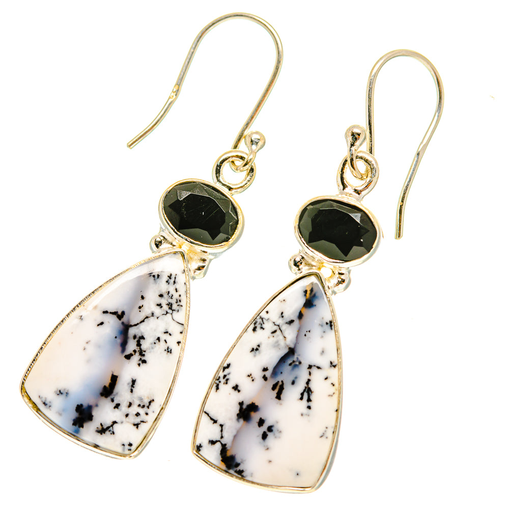 Dendritic Opal Earrings handcrafted by Anasilvercos - EARR417230