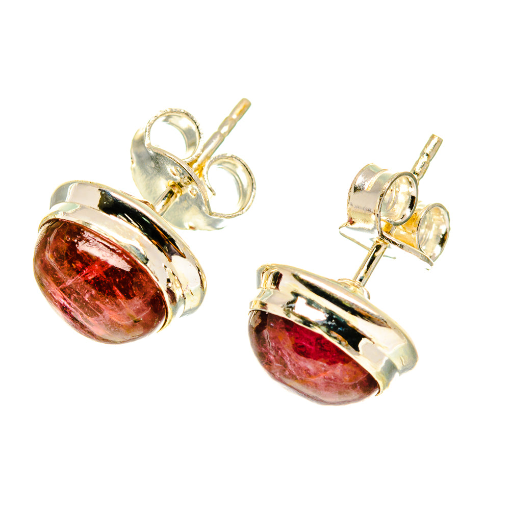 Pink Tourmaline Earrings handcrafted by Anasilvercos - EARR417244