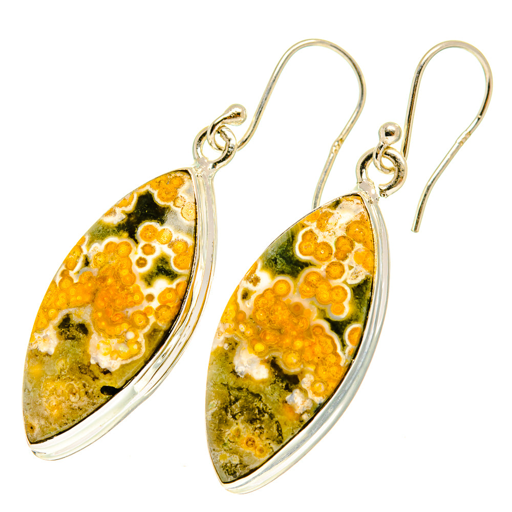 Ocean Jasper Earrings handcrafted by Anasilvercos - EARR417249