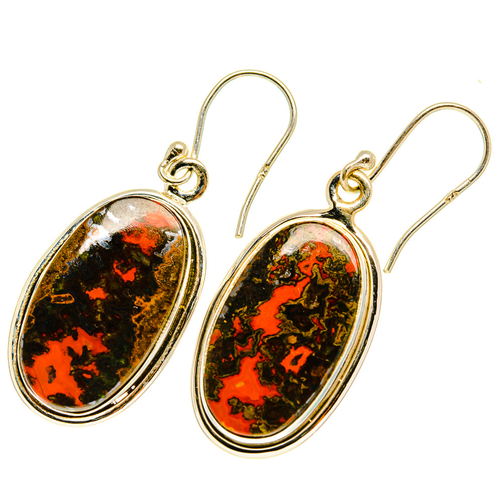 Moroccan Agate Earrings handcrafted by Anasilvercos - EARR417252