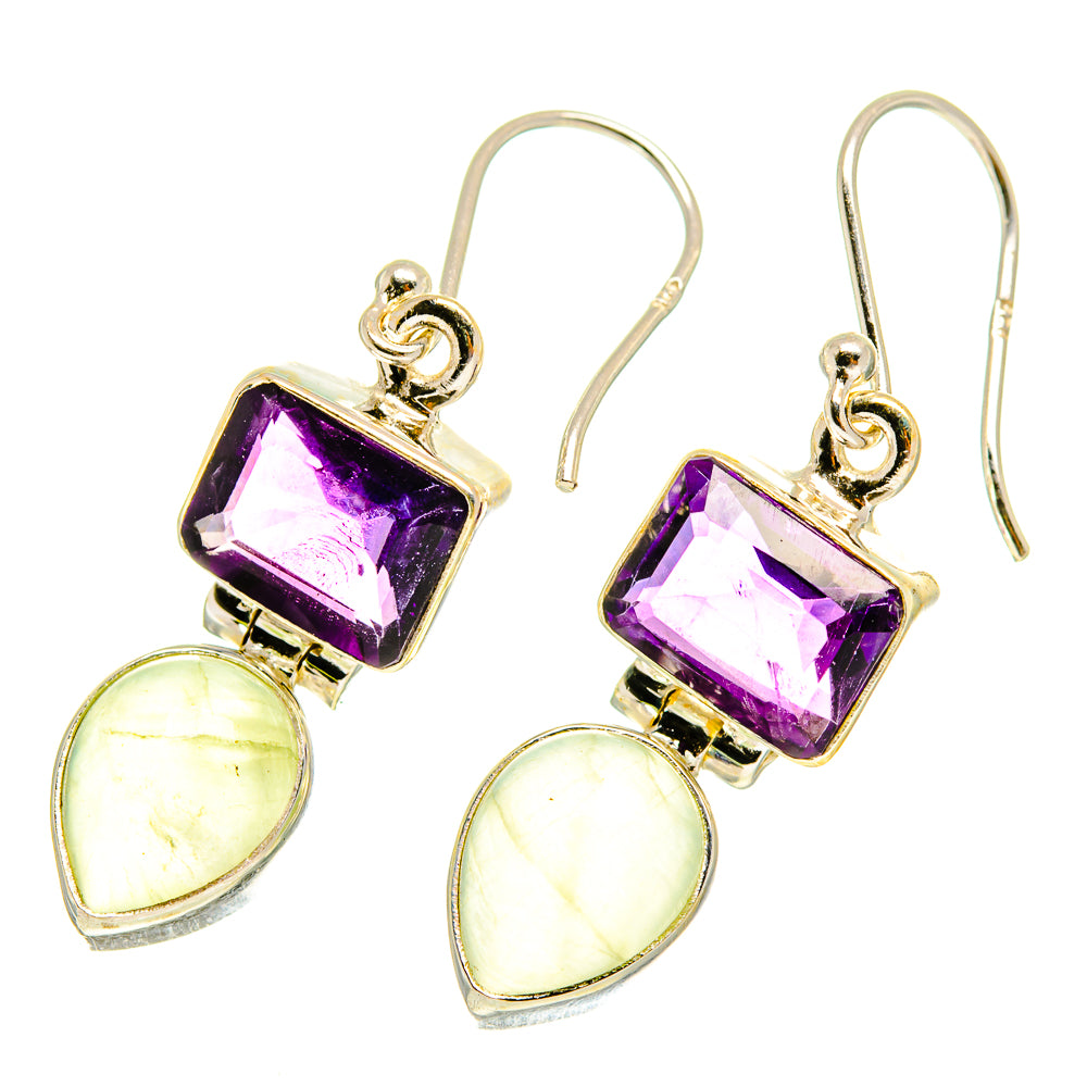 Prehnite Earrings handcrafted by Anasilvercos - EARR417255