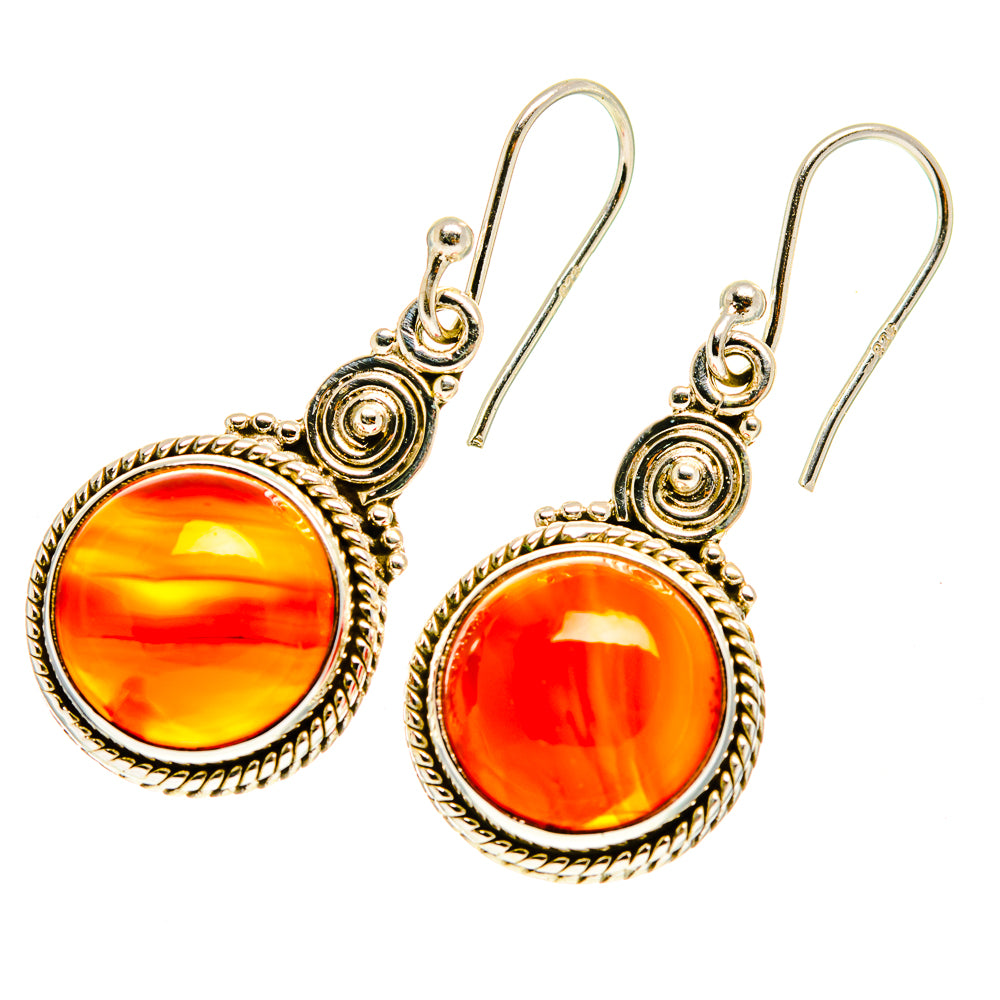 Carnelian Earrings handcrafted by Anasilvercos - EARR417269