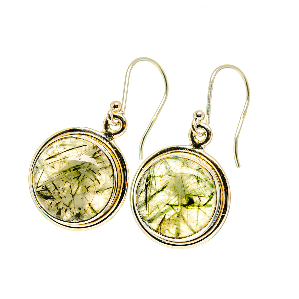Tourmalinated Quartz Earrings handcrafted by Anasilvercos - EARR417280