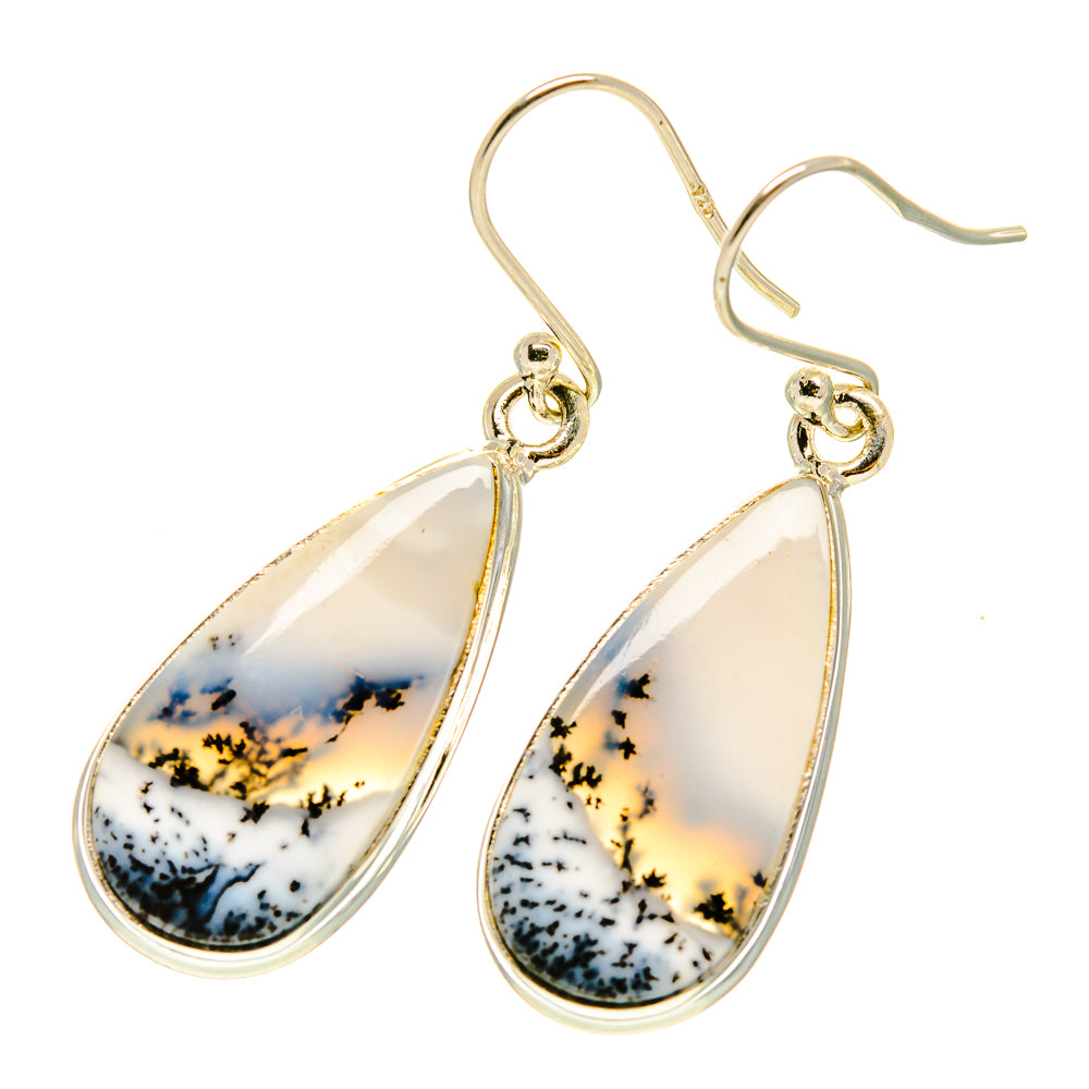 Dendritic Opal Earrings handcrafted by Anasilvercos - EARR417308