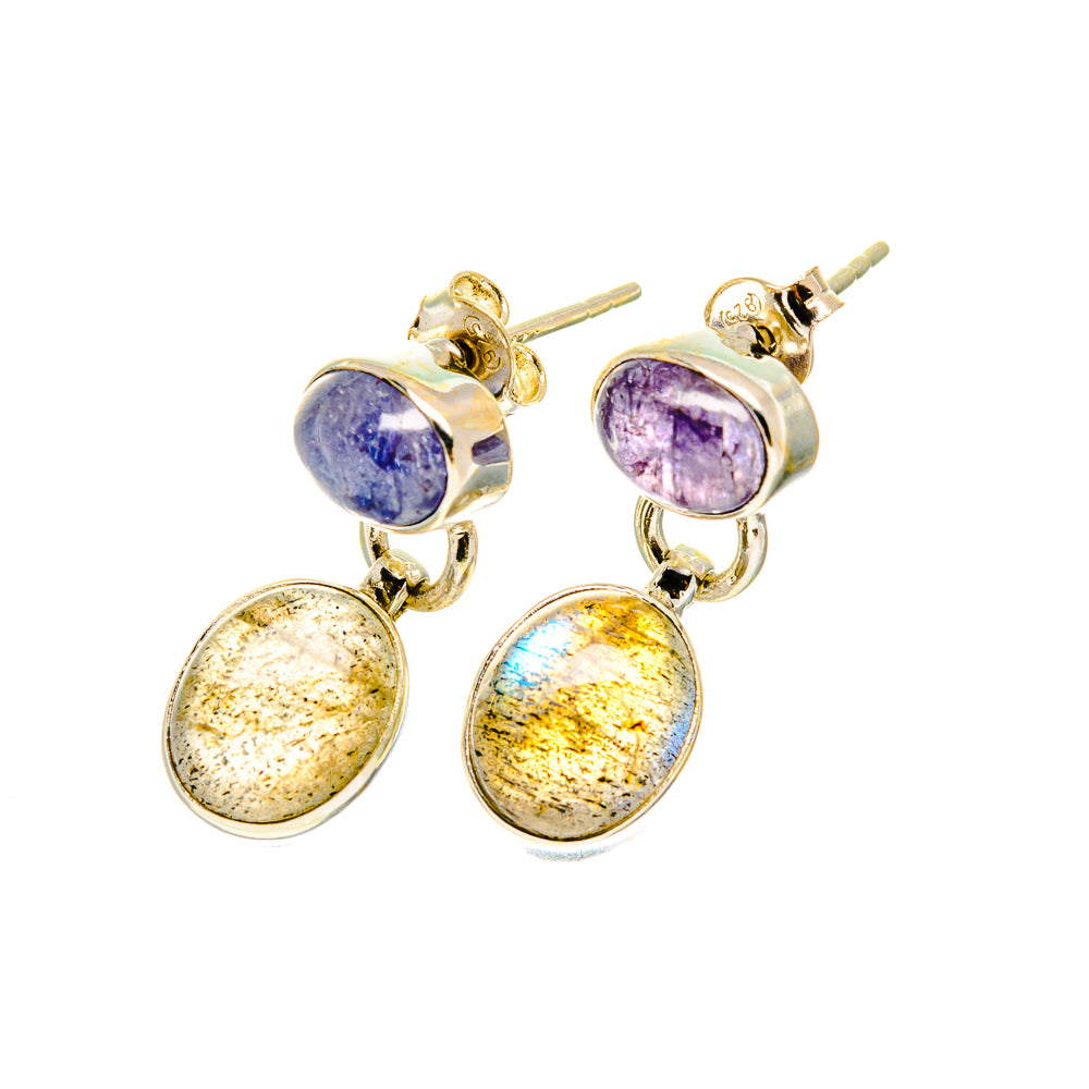 Labradorite Earrings handcrafted by Anasilvercos - EARR417312