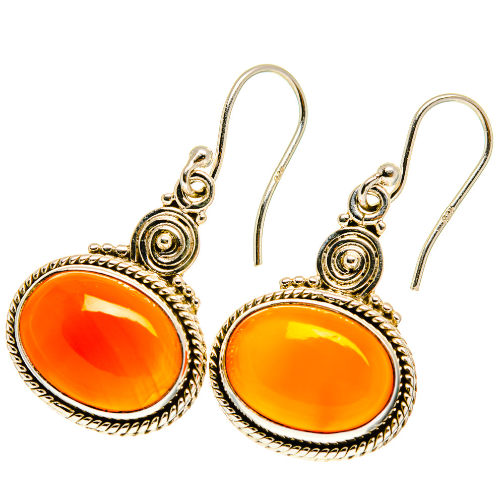 Carnelian Earrings handcrafted by Anasilvercos - EARR417317