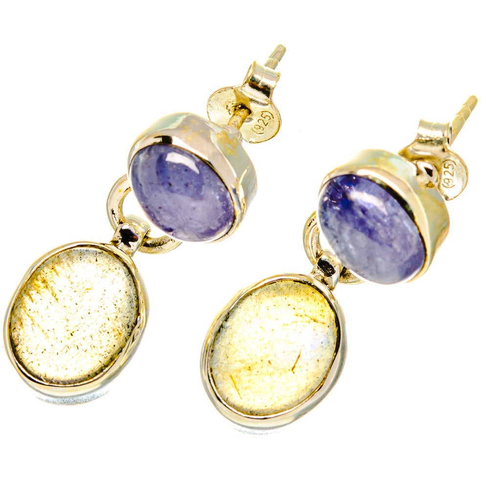 Labradorite Earrings handcrafted by Anasilvercos - EARR417346
