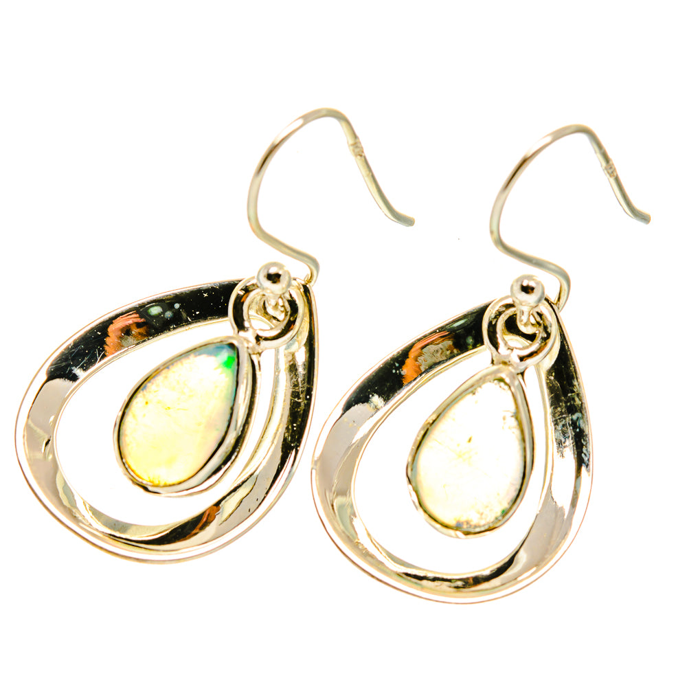 Ethiopian Opal Earrings handcrafted by Anasilvercos - EARR417349