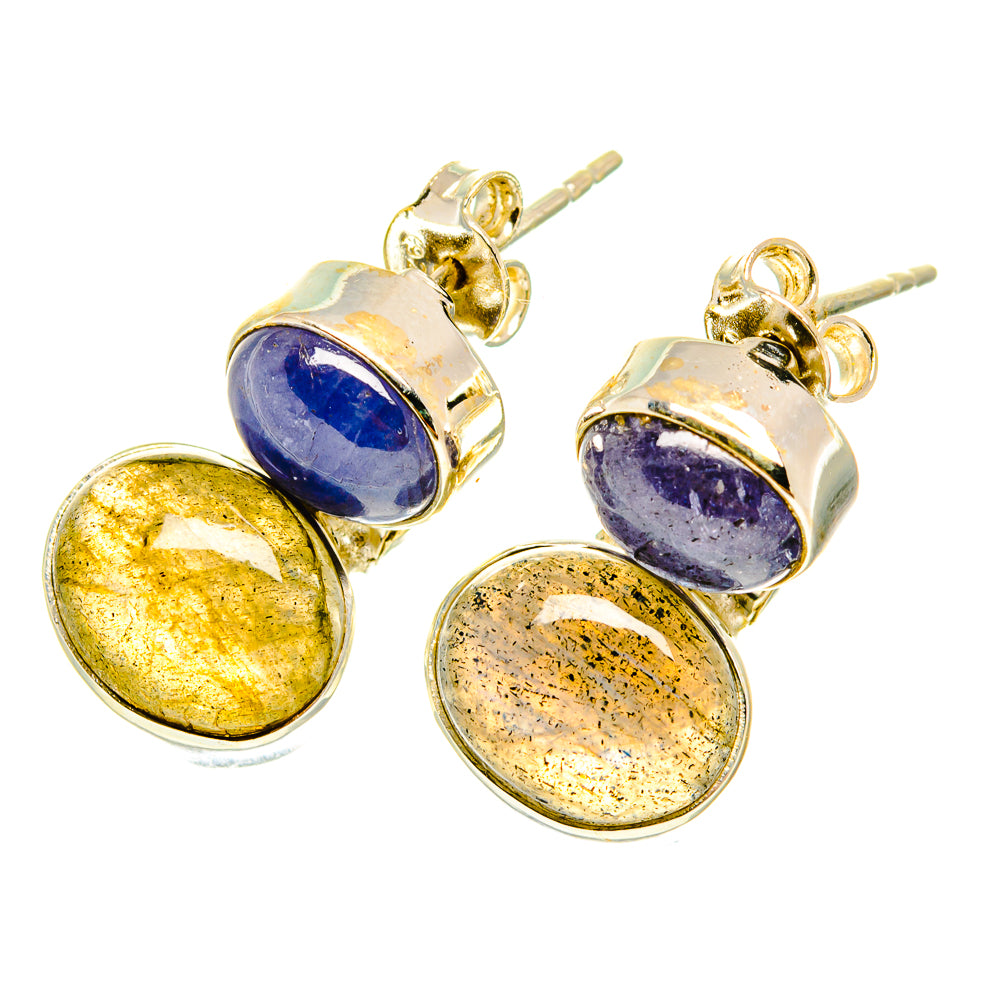 Labradorite Earrings handcrafted by Anasilvercos - EARR417356