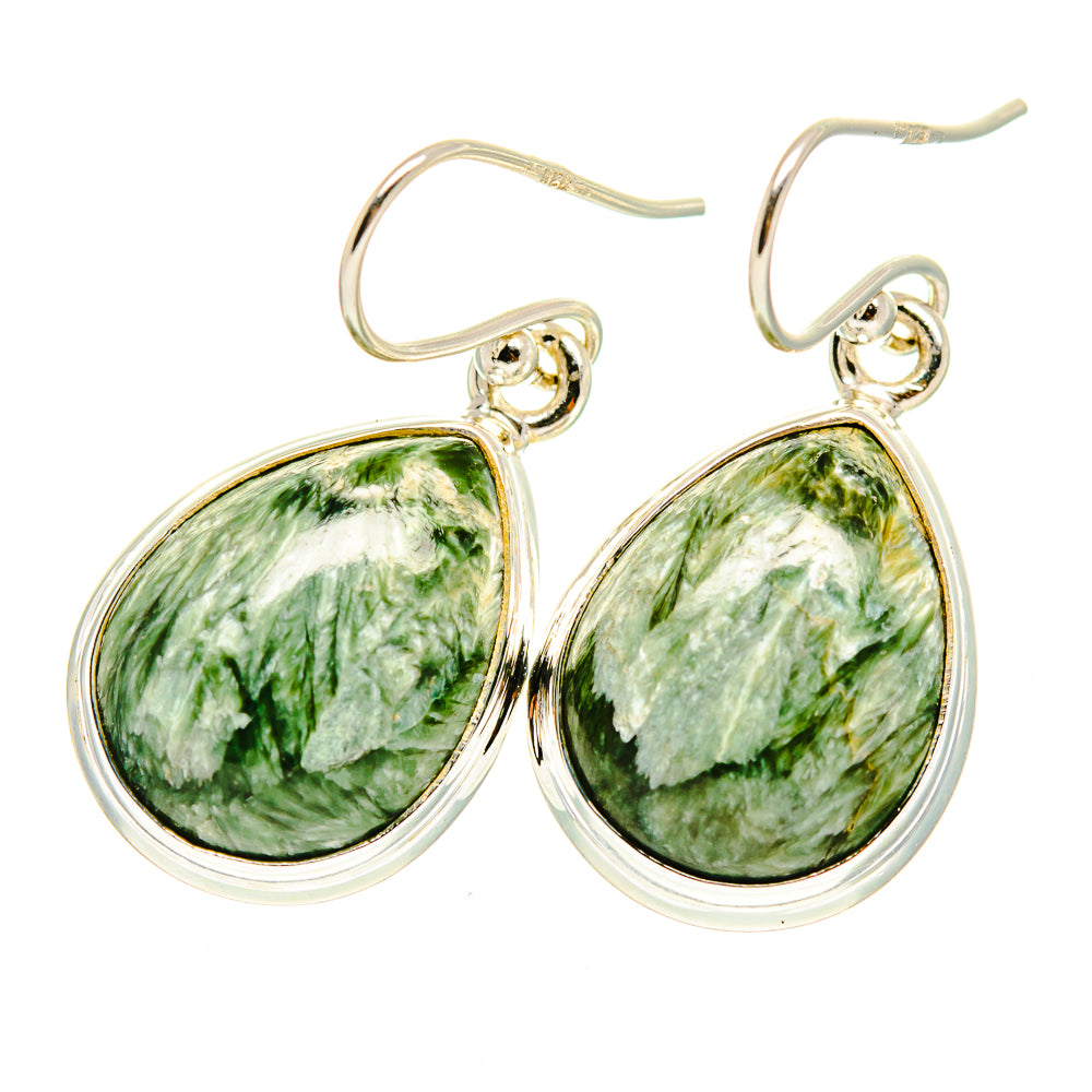 Seraphinite Earrings handcrafted by Anasilvercos - EARR417361