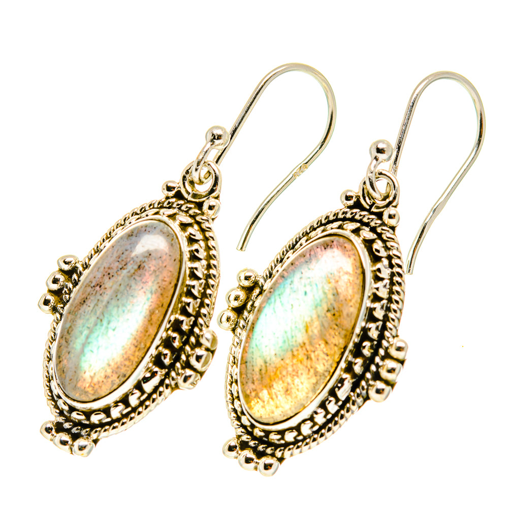 Labradorite Earrings handcrafted by Anasilvercos - EARR417377