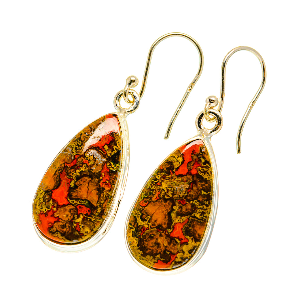 Moroccan Agate Earrings handcrafted by Anasilvercos - EARR417384