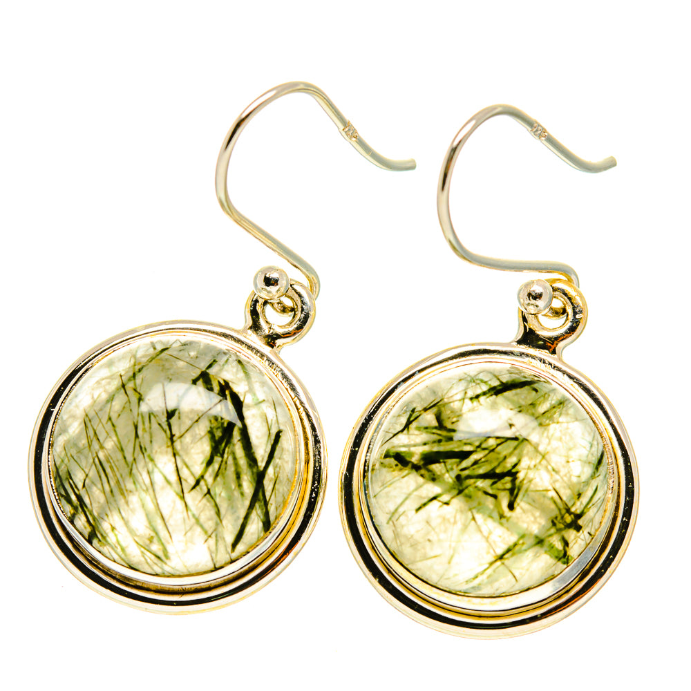 Tourmalinated Quartz Earrings handcrafted by Anasilvercos - EARR417385