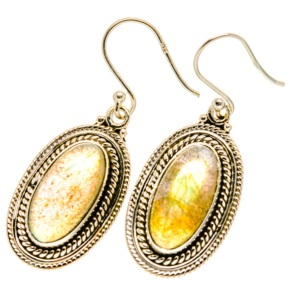Labradorite Earrings handcrafted by Anasilvercos - EARR417420