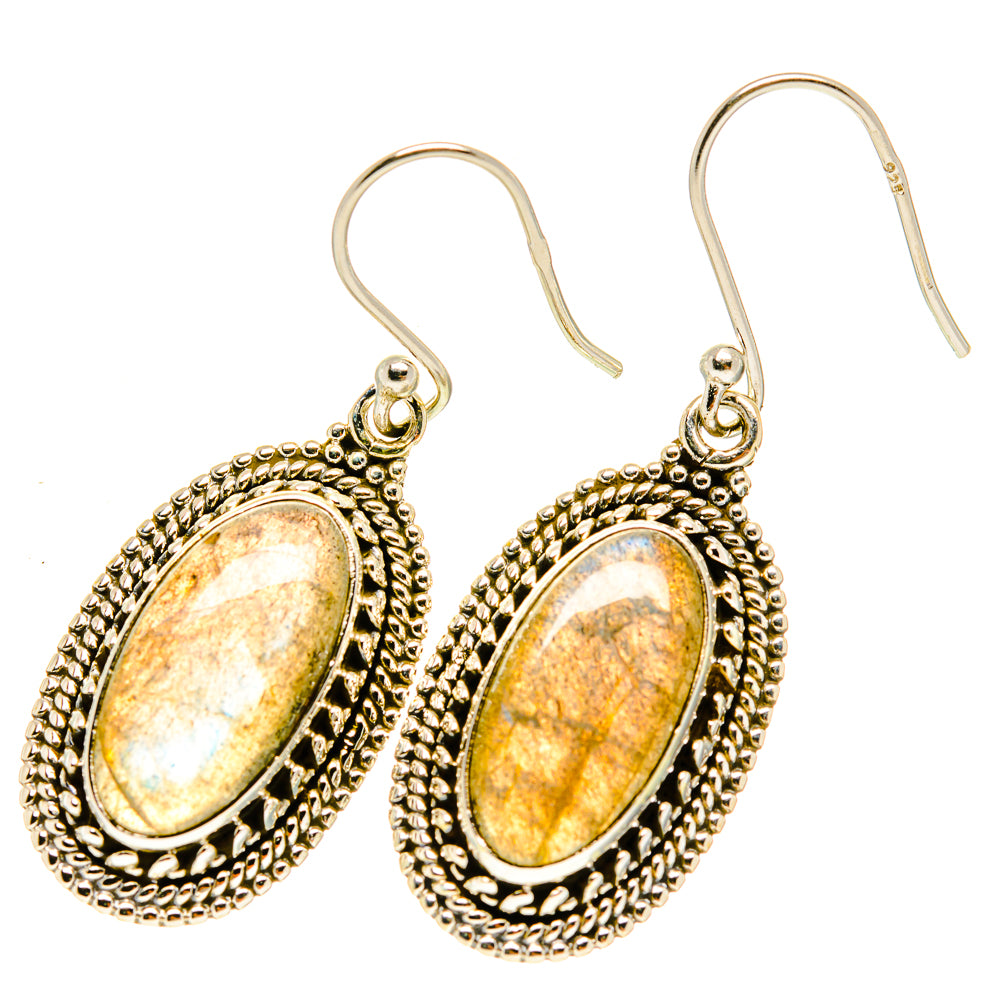Labradorite Earrings handcrafted by Anasilvercos - EARR417428