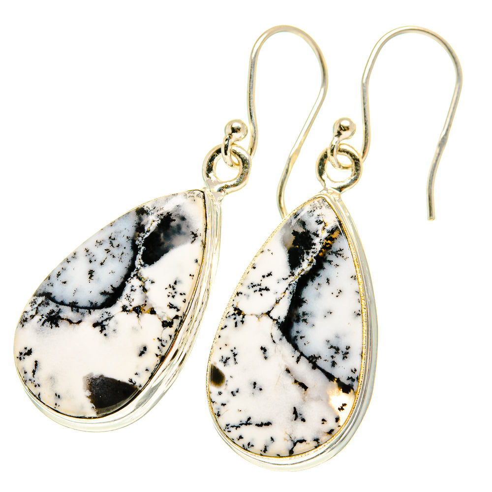 Dendritic Opal Earrings handcrafted by Anasilvercos - EARR417433