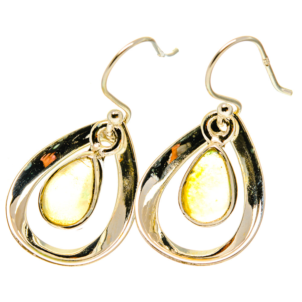 Ethiopian Opal Earrings handcrafted by Anasilvercos - EARR417450