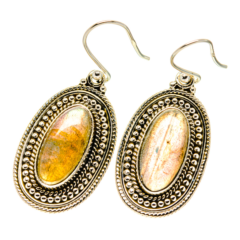 Labradorite Earrings handcrafted by Anasilvercos - EARR417463