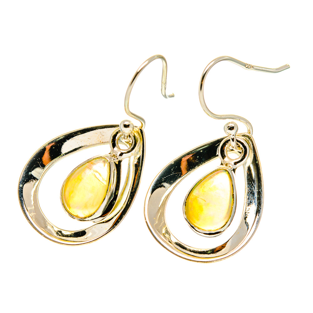 Ethiopian Opal Earrings handcrafted by Anasilvercos - EARR417476