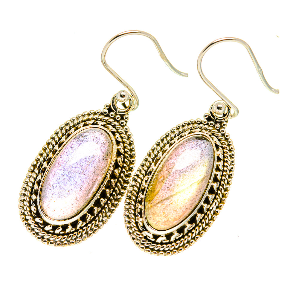 Labradorite Earrings handcrafted by Anasilvercos - EARR417486